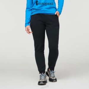 Cotopaxi Abrazo Fleece Jogger Black | KK86-X3-HA