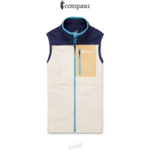 Cotopaxi Abrazo Fleece Vest Maritime/Cream | EU67-T6-DA