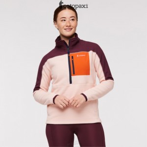 Cotopaxi Abrazo Half-Zip Fleece Jacket Wine/Rosewood | XJ85-Z7-RW