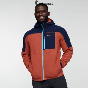 Cotopaxi Abrazo Hooded Full-Zip Fleece Jacket Maritime/Spice | LK24-U5-LA