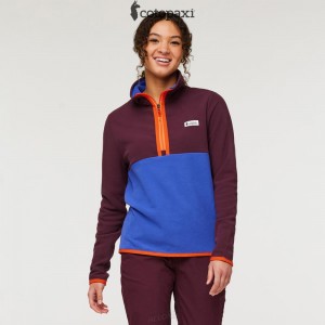 Cotopaxi Amado Fleece Pullover Wine/Blue Violet | CH40-N9-MU