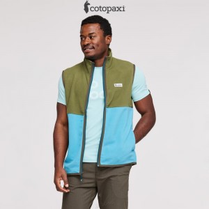 Cotopaxi Amado Fleece Vest Pine/Poolside | BP79-T0-KF