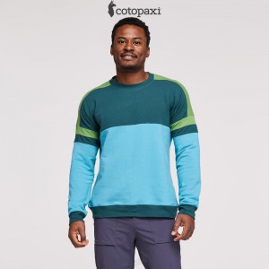 Cotopaxi Bandera Sweatshirt Deep Ocean/Poolside | OI89-Z2-FX