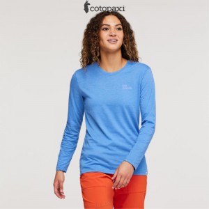 Cotopaxi Cactus Life Long-Sleeve T-Shirt Lupine | NH92-F5-CP