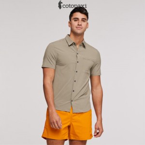 Cotopaxi Cambio Button Up Shirt Stone | SV51-P6-OV