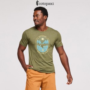 Cotopaxi Day and Night T-Shirt Pine | GU11-A6-JN