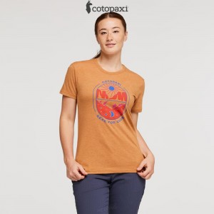 Cotopaxi Day and Night T-Shirt Saddle | ND11-J1-MY