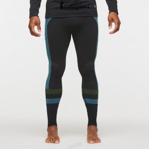 Cotopaxi Debajo Seamless Baselayer Tight Black Stripes | OI90-F2-KF