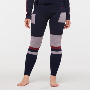 Cotopaxi Debajo Seamless Baselayer Tight Ink Stripes | HB43-D9-JQ