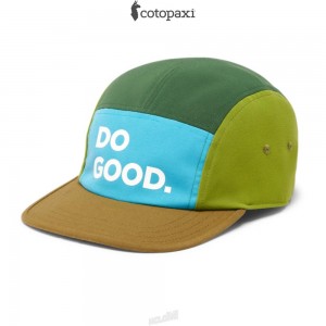 Cotopaxi Do Good 5-Panel Hat Poolside/Oak | XA39-Q3-CW