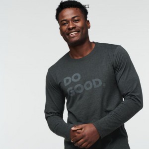 Cotopaxi Do Good Long-Sleeve T-Shirt Iron | LA27-G4-FI