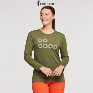 Cotopaxi Do Good Long-Sleeve T-Shirt Pine | UP96-N9-HO