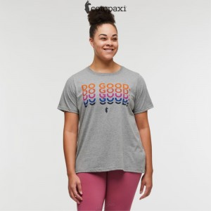 Cotopaxi Do Good Repeat T-Shirt Heather Grey | IW76-D8-SR