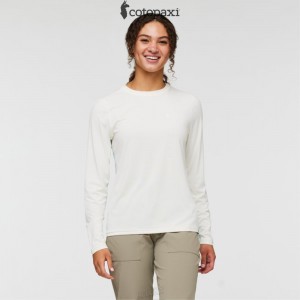 Cotopaxi Fino Long-Sleeve Tech Tee Bone | YN49-T2-ZS