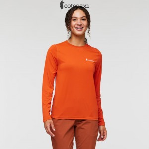 Cotopaxi Fino Long-Sleeve Tech Tee Canyon | YE08-A6-JR