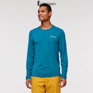 Cotopaxi Fino Long-Sleeve Tech Tee Gulf | HA04-Y8-CW