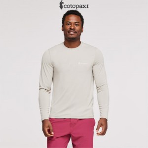 Cotopaxi Fino Long-Sleeve Tech Tee Pebble | BG48-V3-GE