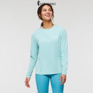 Cotopaxi Fino Long-Sleeve Tech Tee Sea Glass | IH18-L4-EK