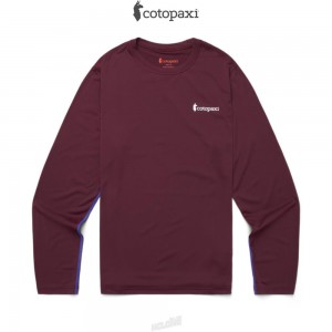 Cotopaxi Fino Long-Sleeve Tech Tee Wine | QE83-O5-TQ