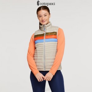 Cotopaxi Fuego Down Vest Pebble Stripes | ZY22-M7-QE