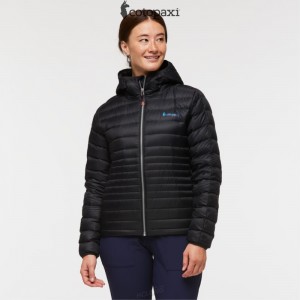 Cotopaxi Fuego Hooded Down Jacket Black | FO79-I3-QN