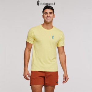 Cotopaxi Happy Day T-Shirt Lemonade | SR70-X3-SY