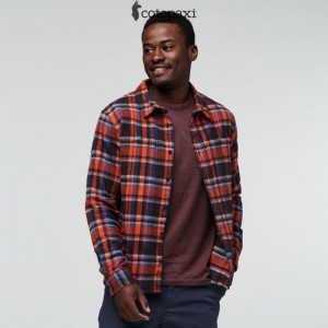 Cotopaxi Mero Organic Flannel Shirt Cavern Plaid | VE39-N4-VP