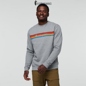 Cotopaxi On The Horizon Crew Sweatshirt Heather Grey | CH34-R1-QY