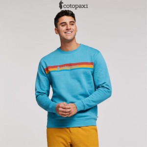 Cotopaxi On The Horizon Crew Sweatshirt Poolside | XB93-N9-ES