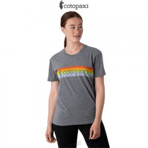 Cotopaxi On The Horizon T-Shirt Heather Grey | KE19-V1-ZD