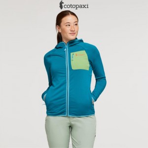 Cotopaxi Otero Fleece Full-Zip Hooded Jacket Gulf | JM12-W5-QP