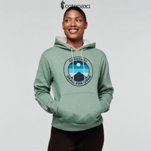 Cotopaxi Sunny Side Pullover Hoodie Silver Leaf | SM83-X0-HA