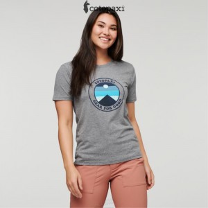 Cotopaxi Sunny Side T-Shirt Heather Grey | TX34-K4-PA