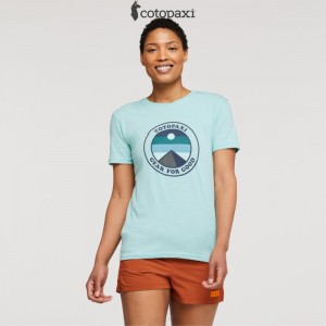 Cotopaxi Sunny Side T-Shirt Sea Glass | DL31-B9-BK