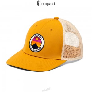 Cotopaxi Sunny Side Trucker Hat Amber | FJ24-G5-ME