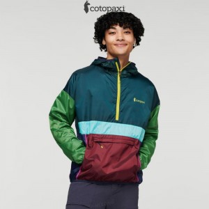 Cotopaxi Teca Half-Zip Windbreaker Pinelands | MS77-U4-YH