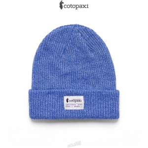 Cotopaxi Wharf Beanie - Cotopaxi Patch Heather Blue Violet | MX58-M6-GS