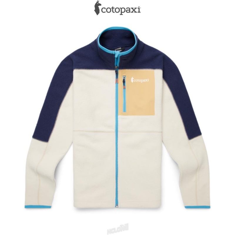 Cotopaxi Abrazo Fleece Full-Zip Jacket Maritime/Cream | LI51-A9-QC