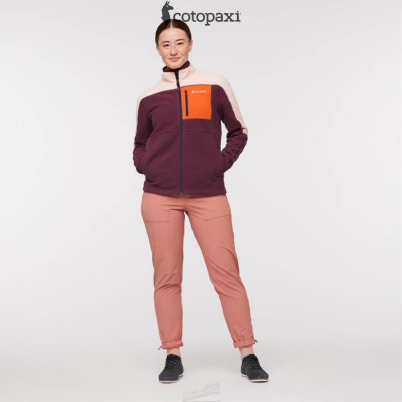 Cotopaxi Abrazo Fleece Full-Zip Jacket Rosewood/Wine | MT43-T6-FI