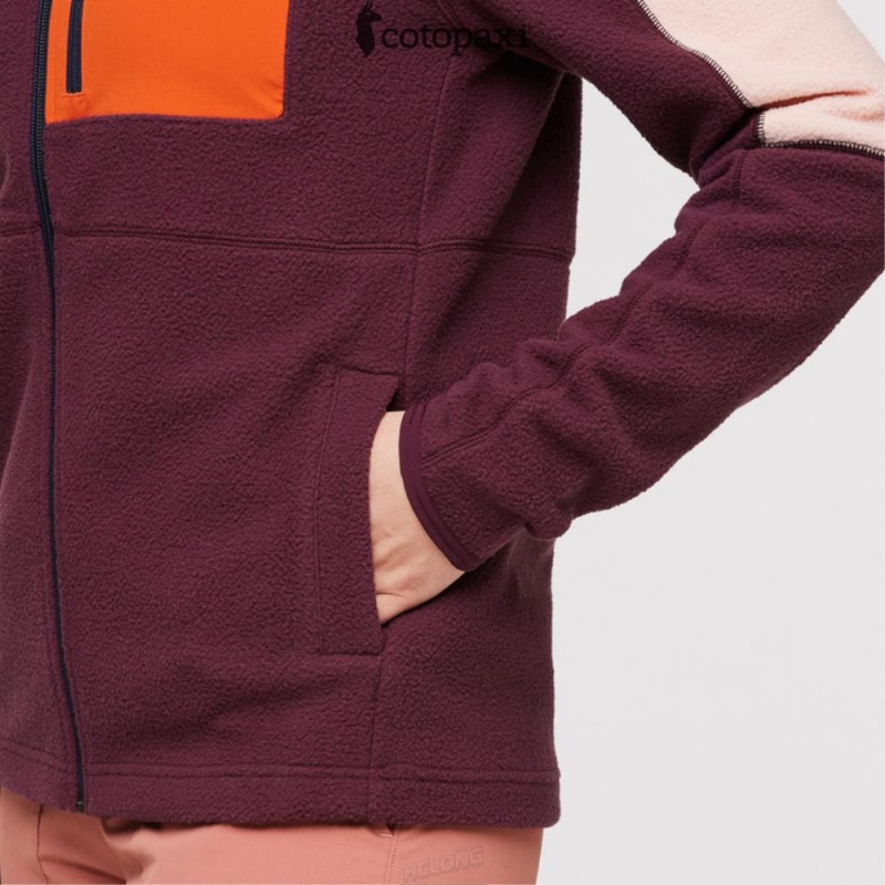 Cotopaxi Abrazo Fleece Full-Zip Jacket Rosewood/Wine | MT43-T6-FI