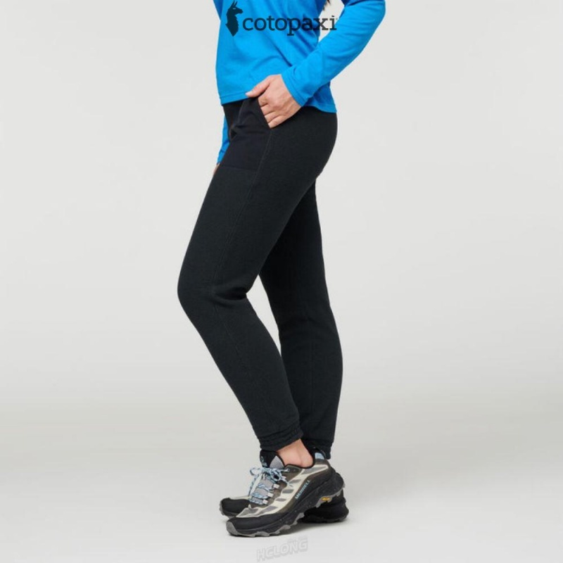 Cotopaxi Abrazo Fleece Jogger Black | KK86-X3-HA