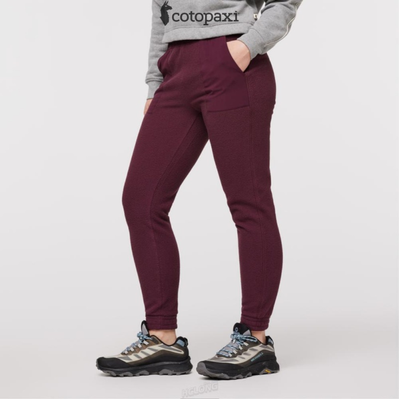 Cotopaxi Abrazo Fleece Jogger Wine | CL94-C9-NU