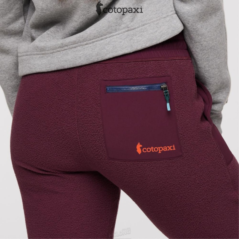 Cotopaxi Abrazo Fleece Jogger Wine | CL94-C9-NU