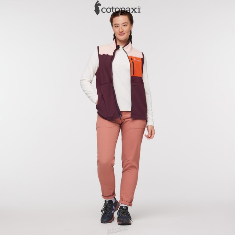 Cotopaxi Abrazo Fleece Vest Rosewood/Wine | CH73-T1-CP