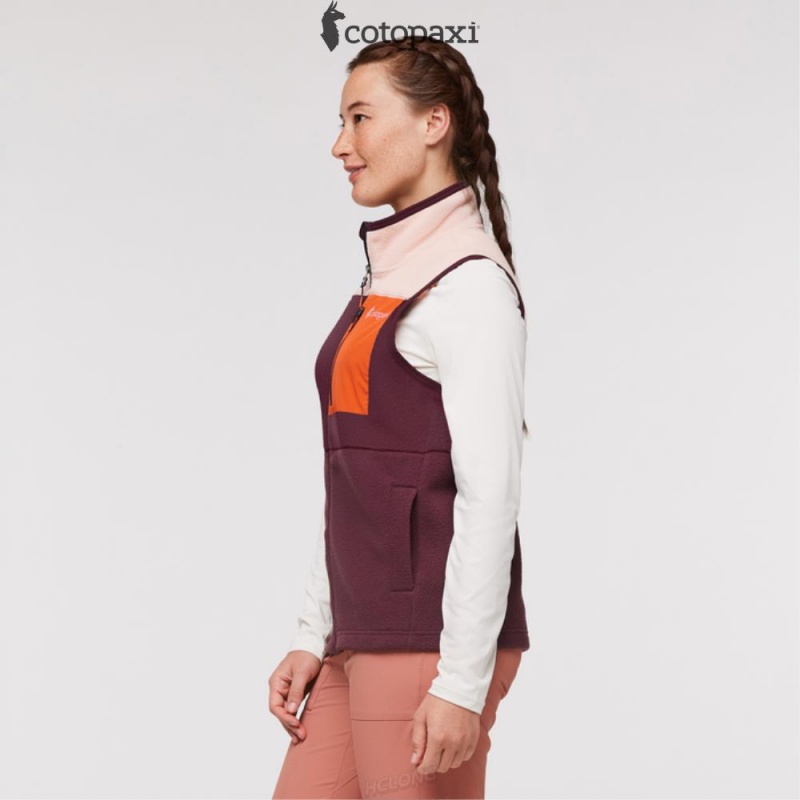 Cotopaxi Abrazo Fleece Vest Rosewood/Wine | CH73-T1-CP