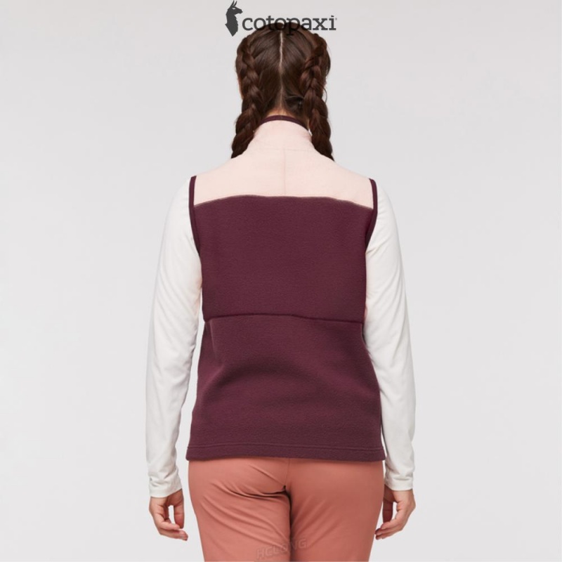 Cotopaxi Abrazo Fleece Vest Rosewood/Wine | CH73-T1-CP