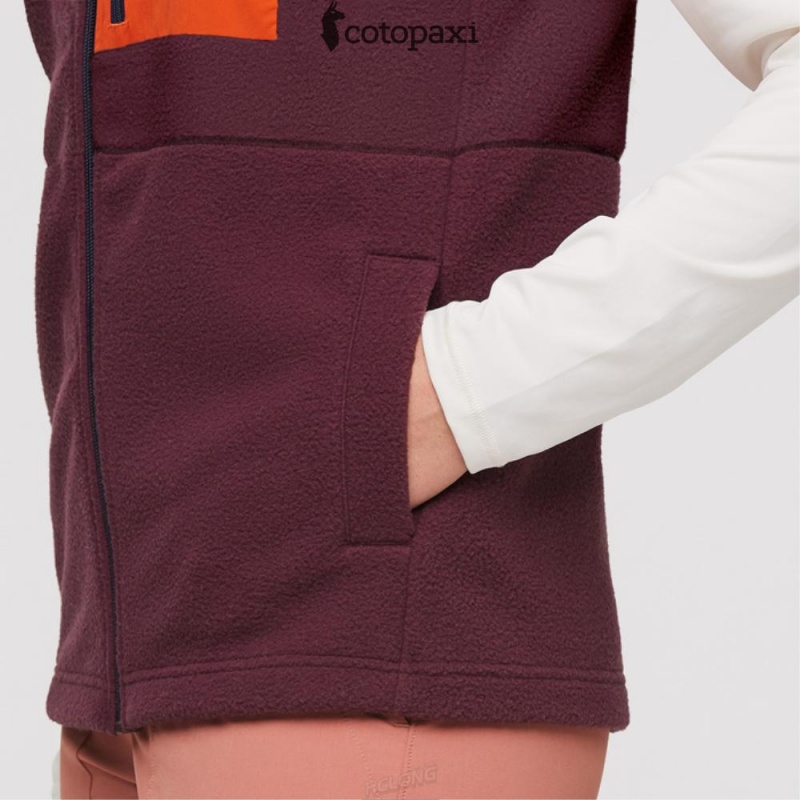 Cotopaxi Abrazo Fleece Vest Rosewood/Wine | CH73-T1-CP