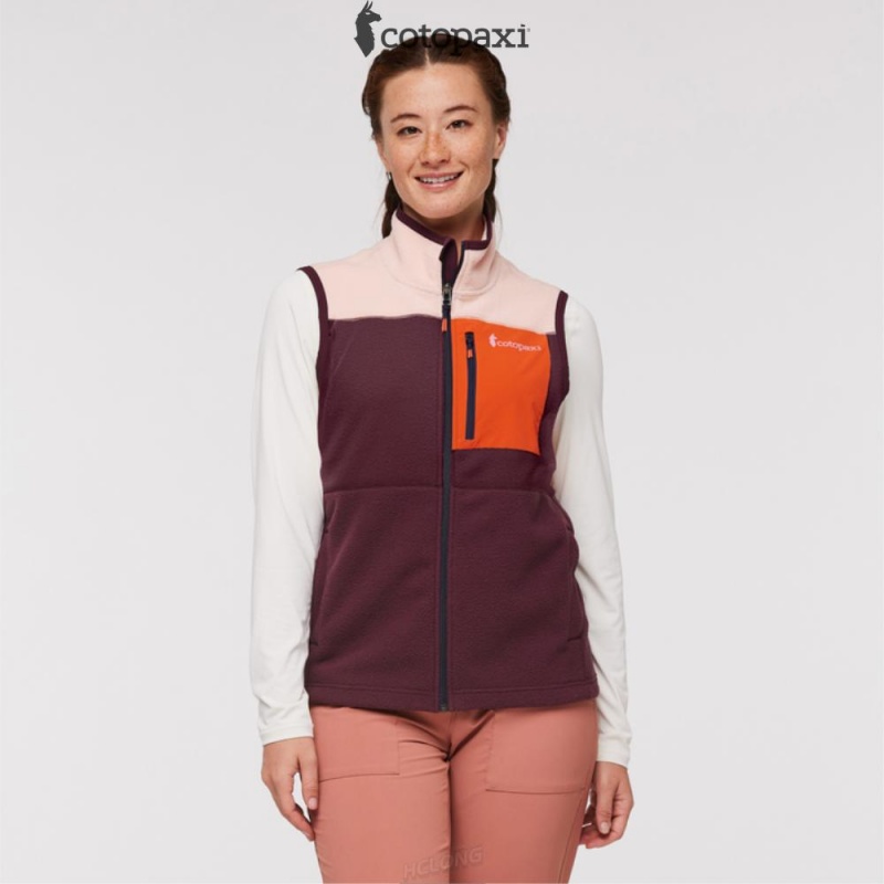 Cotopaxi Abrazo Fleece Vest Rosewood/Wine | CH73-T1-CP