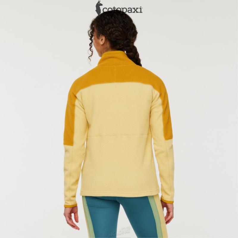 Cotopaxi Abrazo Half-Zip Fleece Jacket Amber/Wheat | HS73-R4-CJ