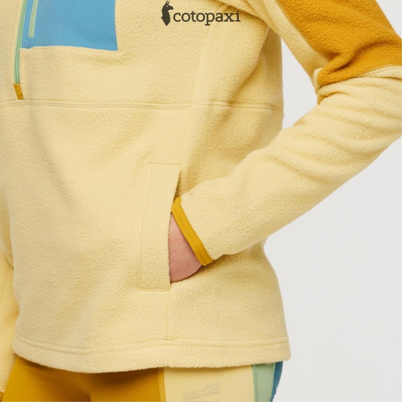 Cotopaxi Abrazo Half-Zip Fleece Jacket Amber/Wheat | HS73-R4-CJ